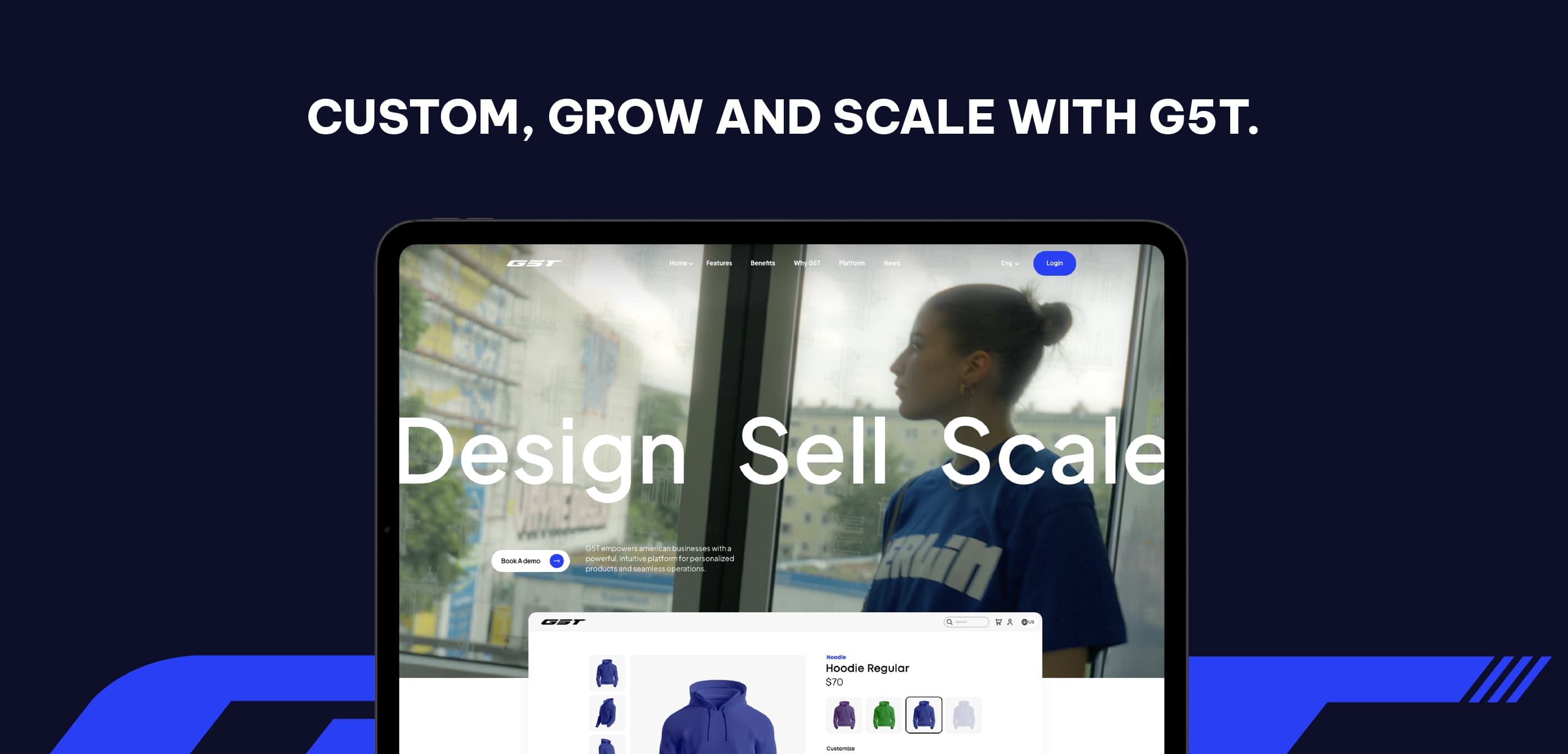 G5T footer brand presentation